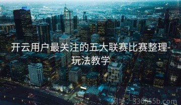 开云用户最关注的五大联赛比赛整理-玩法教学