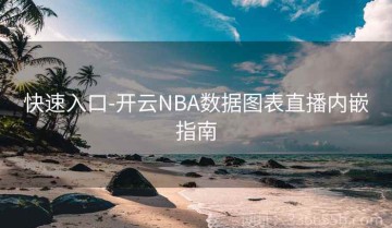 快速入口-开云NBA数据图表直播内嵌指南